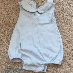 The Beaufort Bonnet Company Light Blue Baby Romper